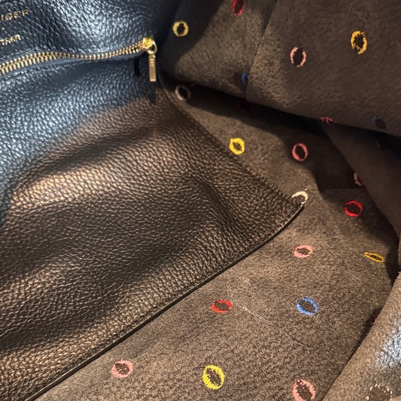 Kurt Geiger Black Tote with Colorful Dots - Picture 10 of 13